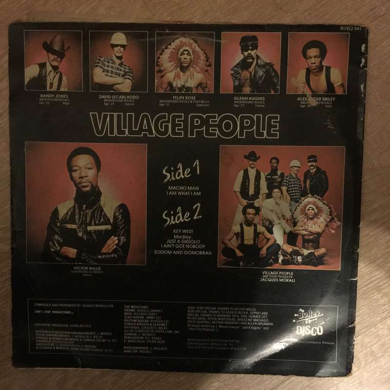 Village People - Macho Man - Vinyl LP Record - Opened  - Good+ Quality (G+)