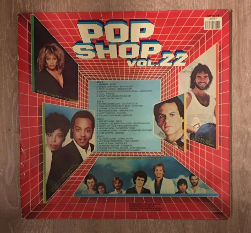 Pop Shop Vol 22 - Original Artists - Double Vinyl LP Record - Opened  - Very-Good Quality (VG)