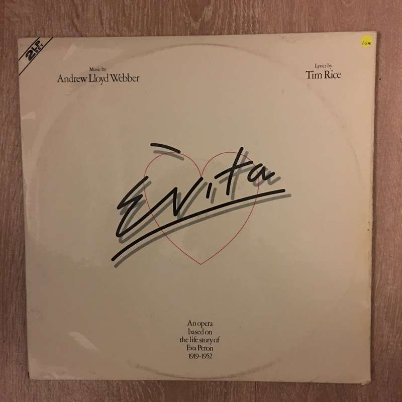 Evita (with Julie Covington)-  Double Vinyl LP Record - Opened  - Very-Good Quality (VG)