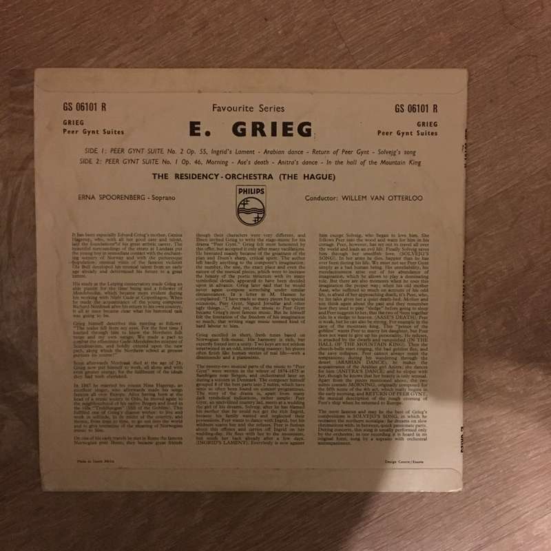 Grieg - Peer Gynt Suites - Vinyl LP Record - Opened  - Good+ Quality (G+)
