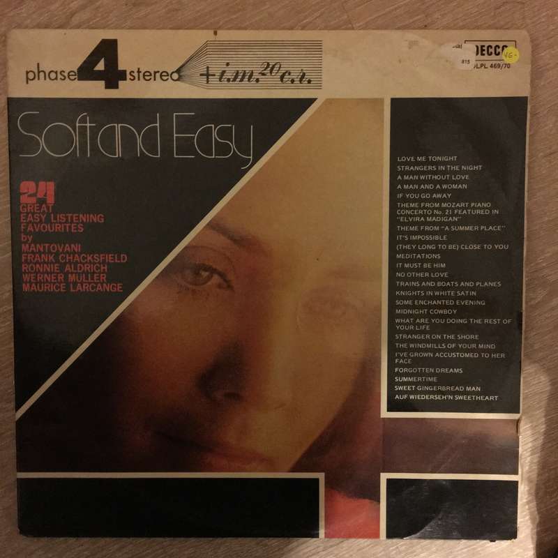 Various - Soft & Easy - Vinyl Record - Opened  - Very-Good- Quality (VG-)