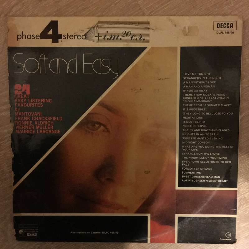 Various - Soft & Easy - Vinyl Record - Opened  - Very-Good- Quality (VG-)