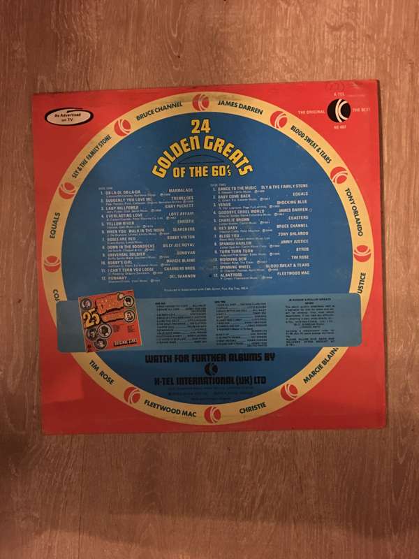 24 Golden Greats Of The 60's - Original Artists - Vinyl LP Record - Very-Good+ Quality (VG+)