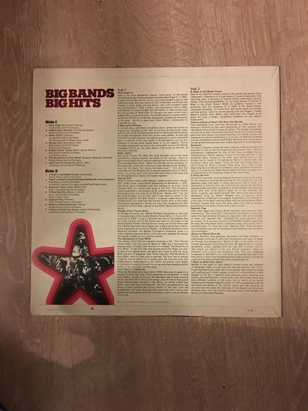 Big Bands - Big Hits - Vinyl LP Record - Opened  - Very-Good+ Quality (VG+)