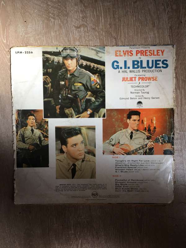 Elvis in GI Blues - Vinyl LP Record - Good+ Quality (G+)