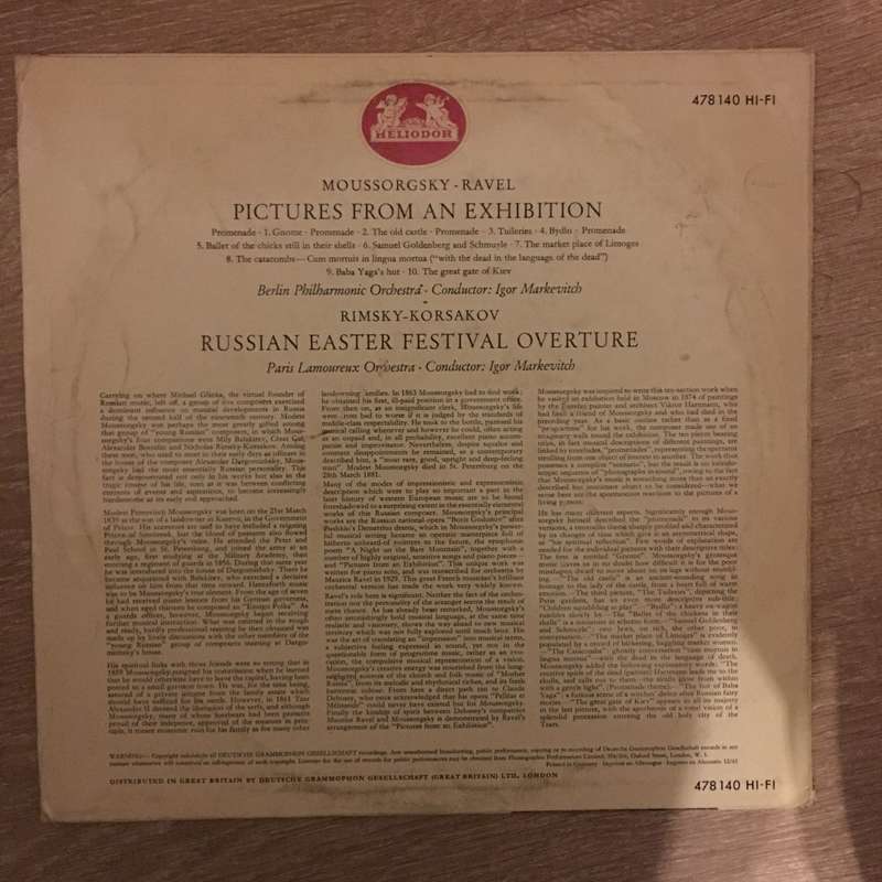 Moussgorsky-Ravel - Pictrues From An Exhibition, Rimsky-Korsakov -Russian Eastern Festival Overtu...