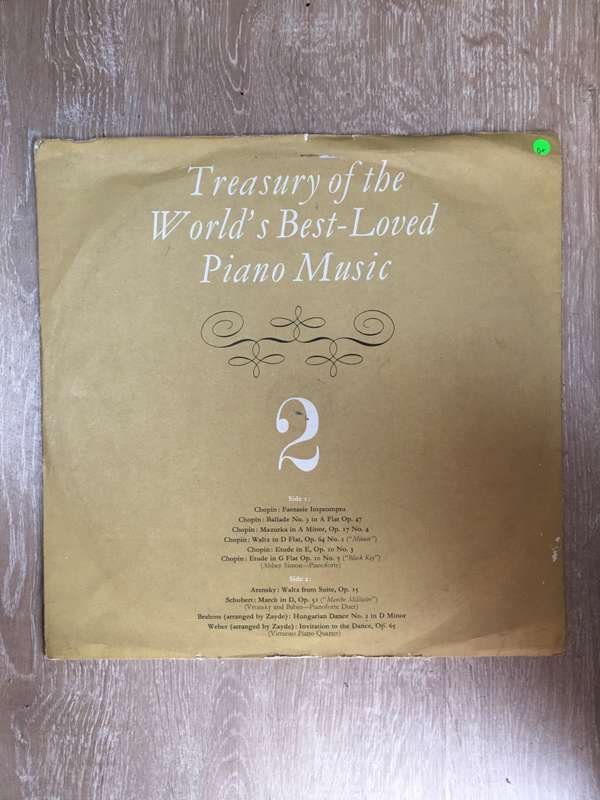 Treasury of the World's Best Loved Piano Music - Vol 3 - Vinyl LP Record - Opened  - Good+ Qualit...