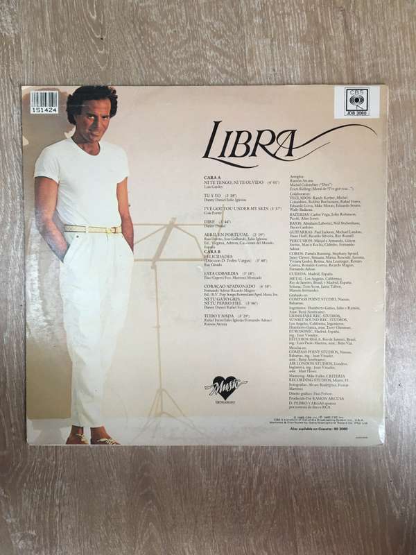 Julio Iglesias - Libra - Vinyl LP Record - Very-Good Quality (VG)