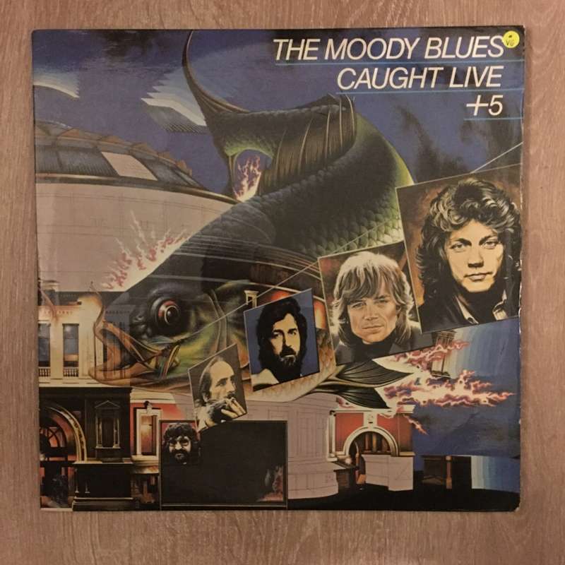 The Moody Blues  Caught Live +5 - Vinyl LP Record  (VG)