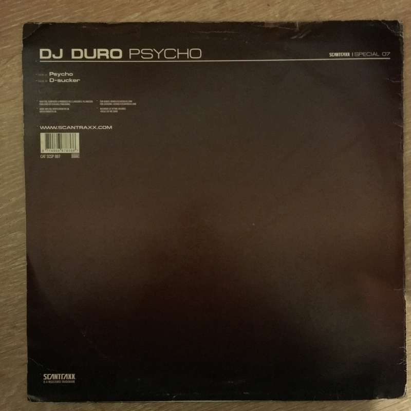 DJ Duro - Psycho - Vinyl Record - Opened  - Very-Good Quality (VG)