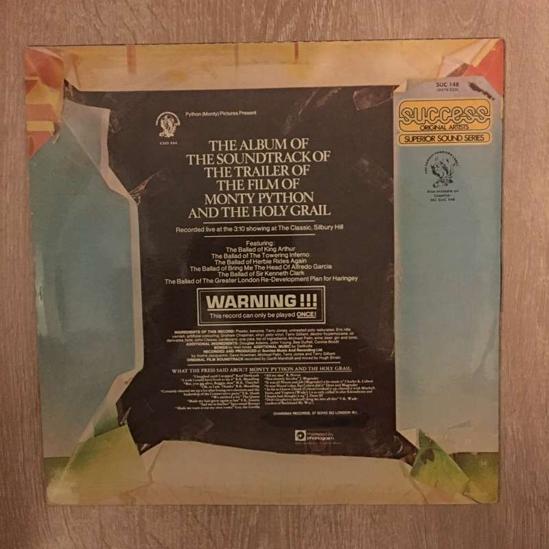 Monty Python  The Album Of The Soundtrack Of The Trailer Of The Film Of Monty Python And Th...