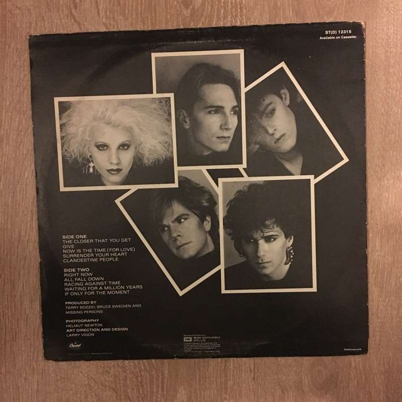 Missing Persons  Rhyme & Reason - Vinyl LP Record - Opened  - Very-Good Quality (VG)