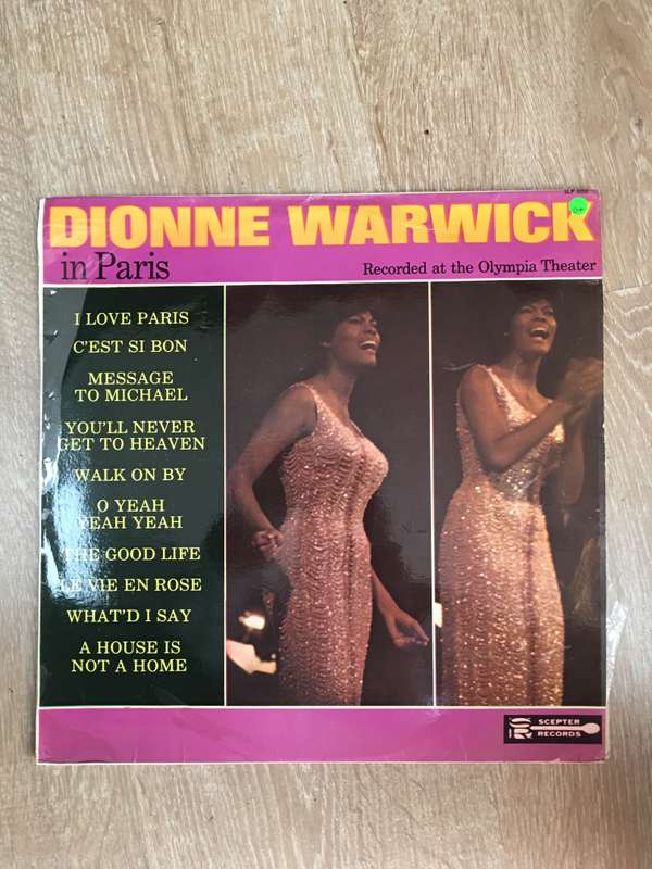 Dionne Warwick in Paris - Vinyl LP Record - Good+ Quality (G+)