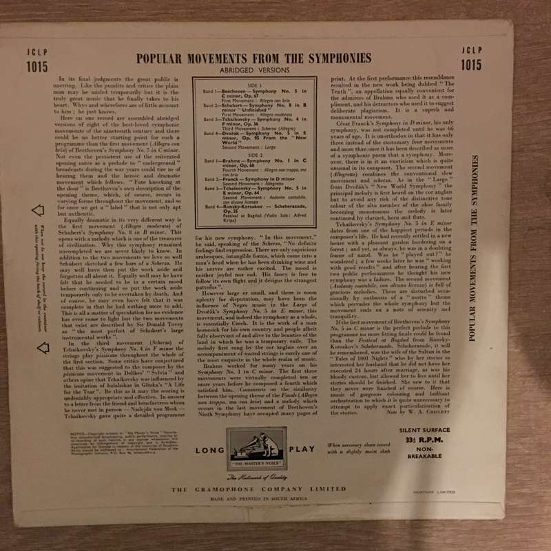 Arthur Fiedler - Popular Movements From The Symphonies -  Vinyl LP Record - Opened  - Very-Good+ ...