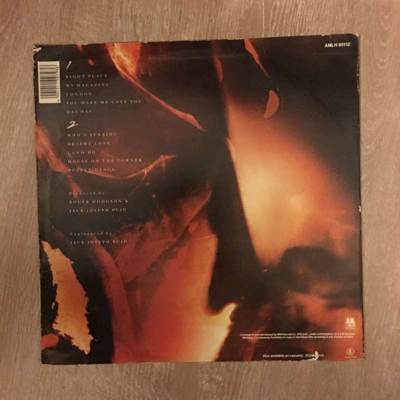 Roger Hodgson - Hai Hai -  Vinyl LP Opened -  - Very-Good+ Condition (VG+)