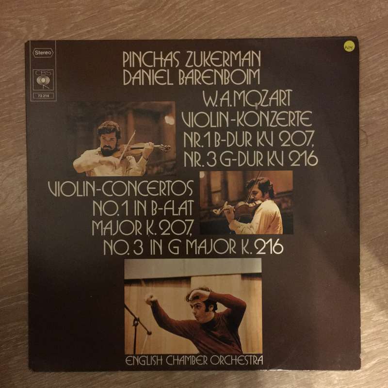 Pinchas Zukerman, English Chamber Orchestra, Daniel Barenboim - Mozart  Mozart Violin Conce...