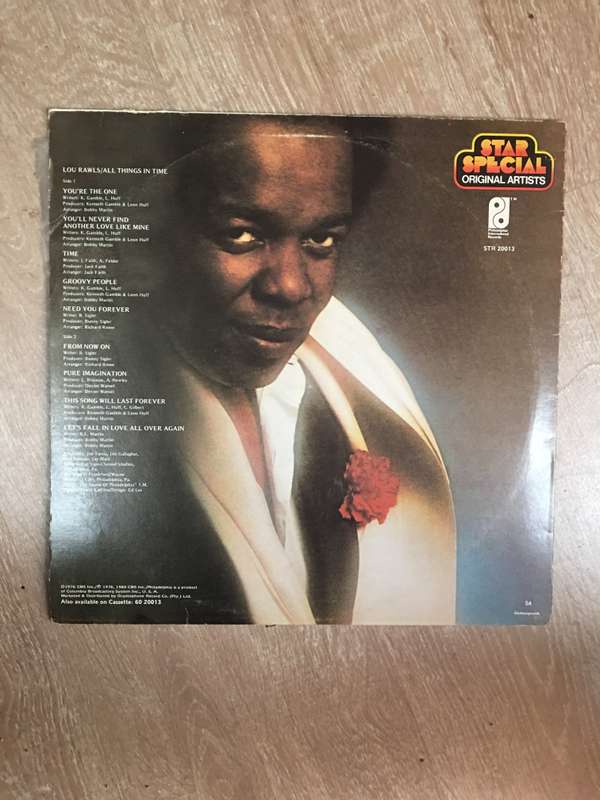 Lou Rawls - All Things In Time - Vinyl LP Record - Opened  - Very-Good+ Quality (VG+)