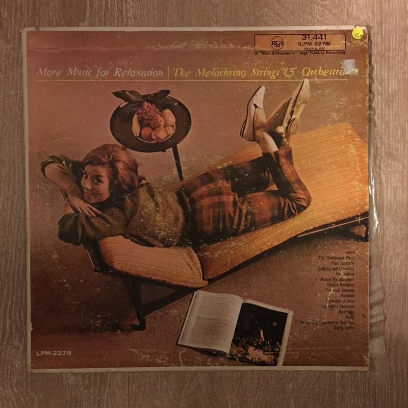 Melachrino Strings And Orchestra  More Music For Relaxation - Vinyl LP Album - Opened  - Ve...