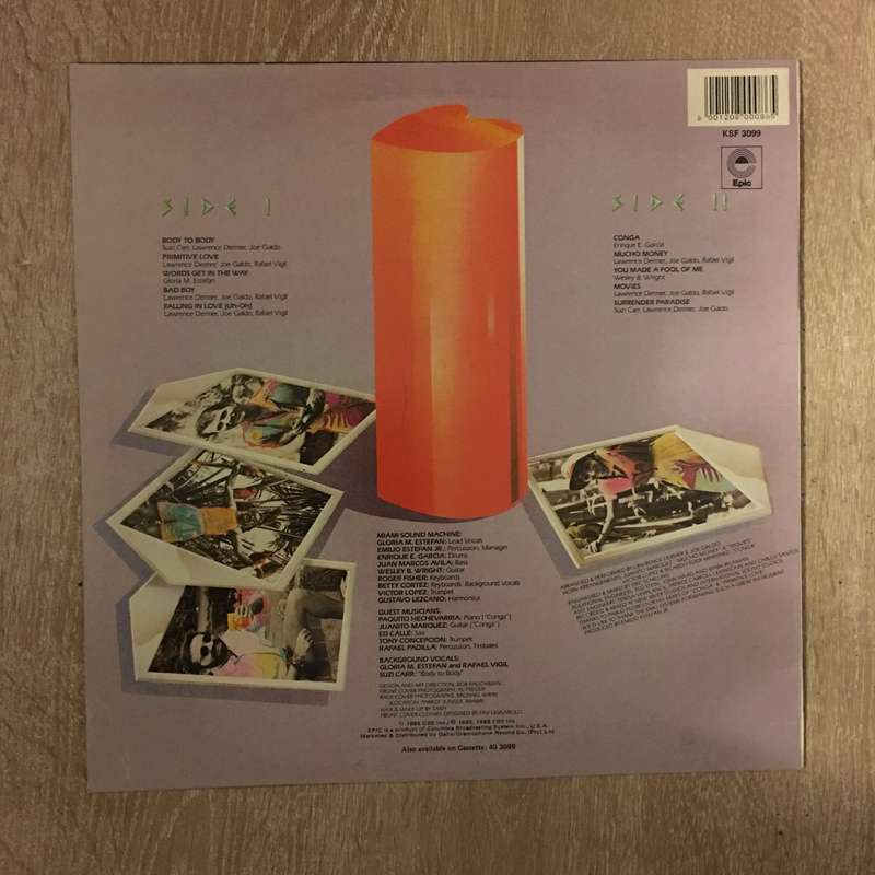 Miami Sound Machine - Primitive Love - Vinyl LP Record - Opened  - Very-Good+ Quality (VG+)