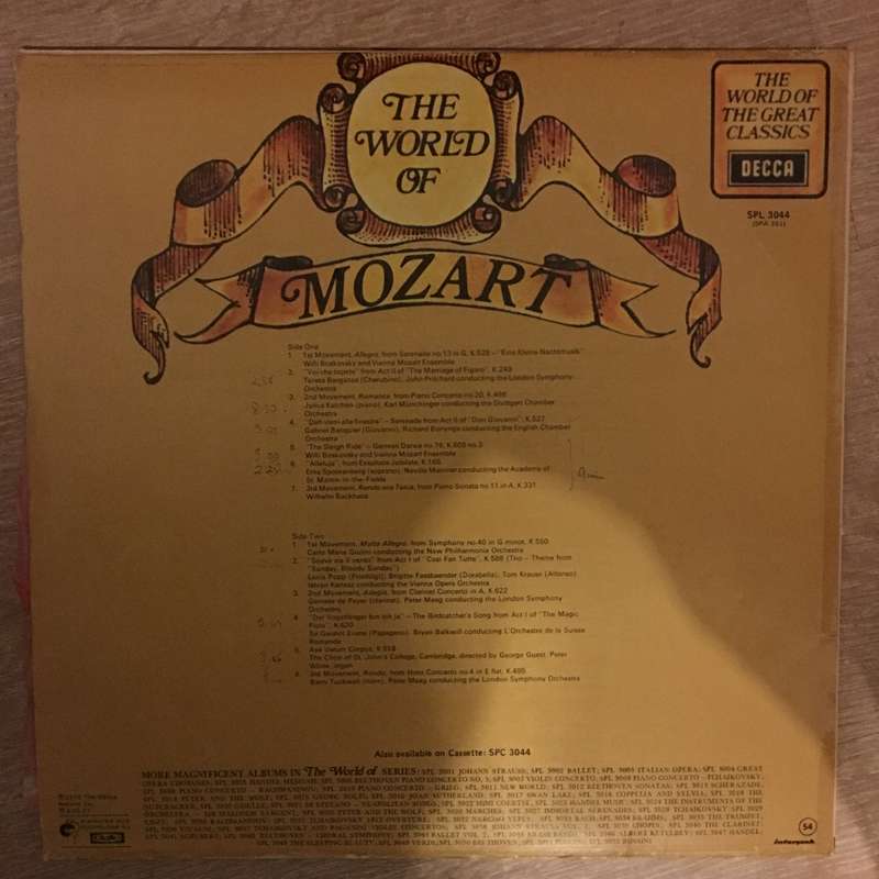 The World Of Mozart - Vinyl Record - Opened  - Very-Good Quality (VG)