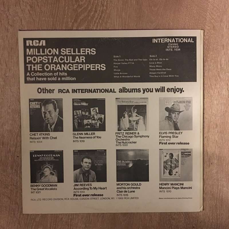 Million Sellers - Popstacular - Vinyl LP Record (VG-)