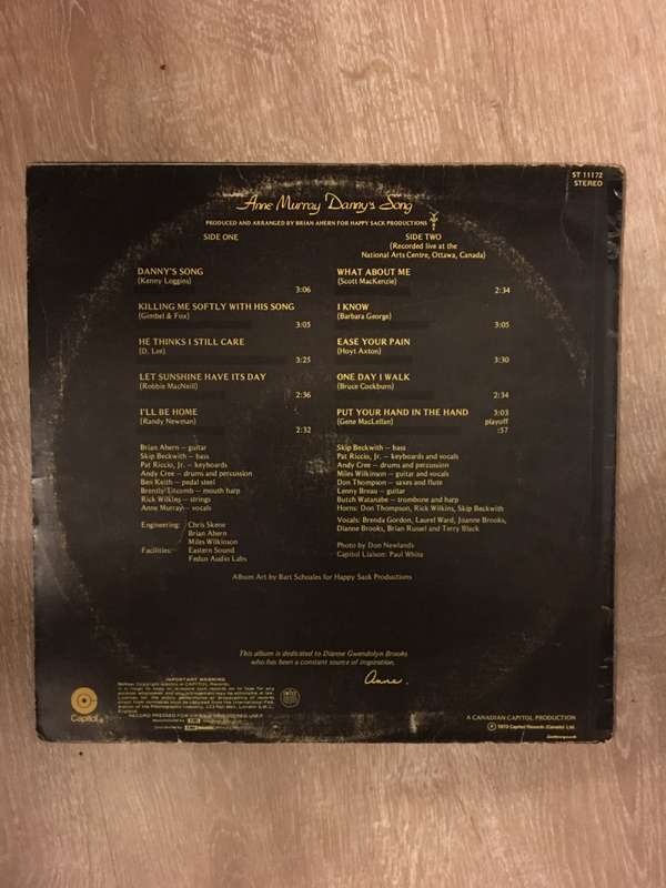 Anne Murray - Danny's Song  - Vinyl LP Record - Very-Good- Quality (VG-)