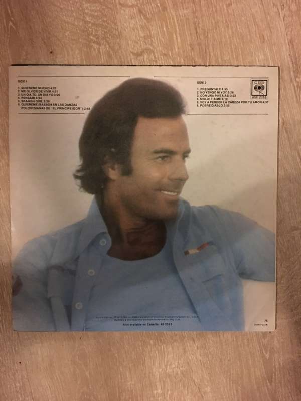 Julio Iglesias - Emociones - Vinyl LP Record - Very-Good+ Quality (VG+)