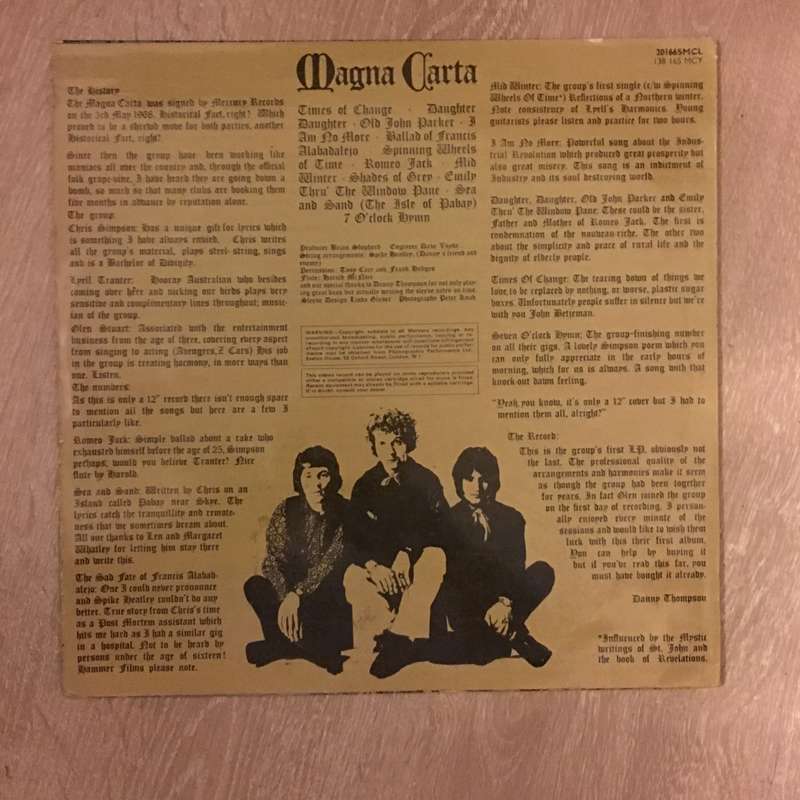 Magna Carta - Vinyl LP - Opened  - Very-Good Quality (VG)