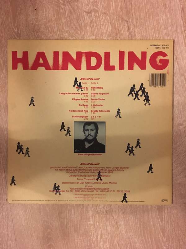 Haindling  Stilles Potpourri - Vinyl LP Record - Opened  - Very-Good+ Quality (VG+)
