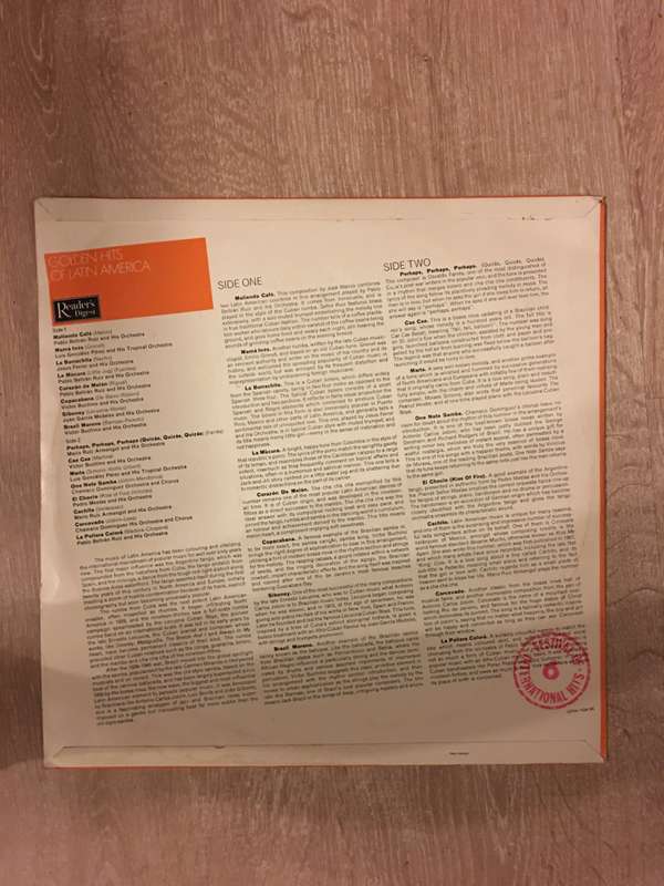 Golden Hits of Latin America - Vinyl LP Record - Opened  - Very-Good+ Quality (VG+)