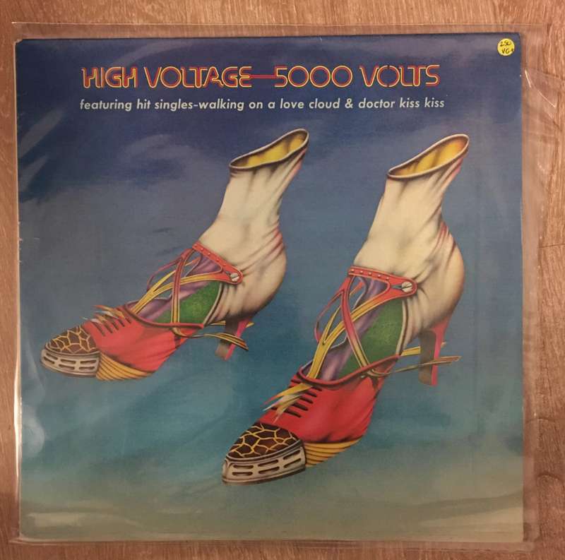 High Voltage - 5000 Volts - Vinyl LP Record - Very-Good+ Quality (VG+)