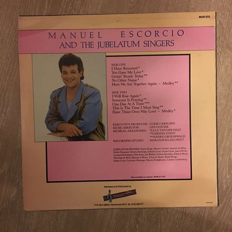 Manuel Escorcio - I WIll Rise Again - Vinyl LP Record - Opened  - Very-Good+ Quality (VG+)