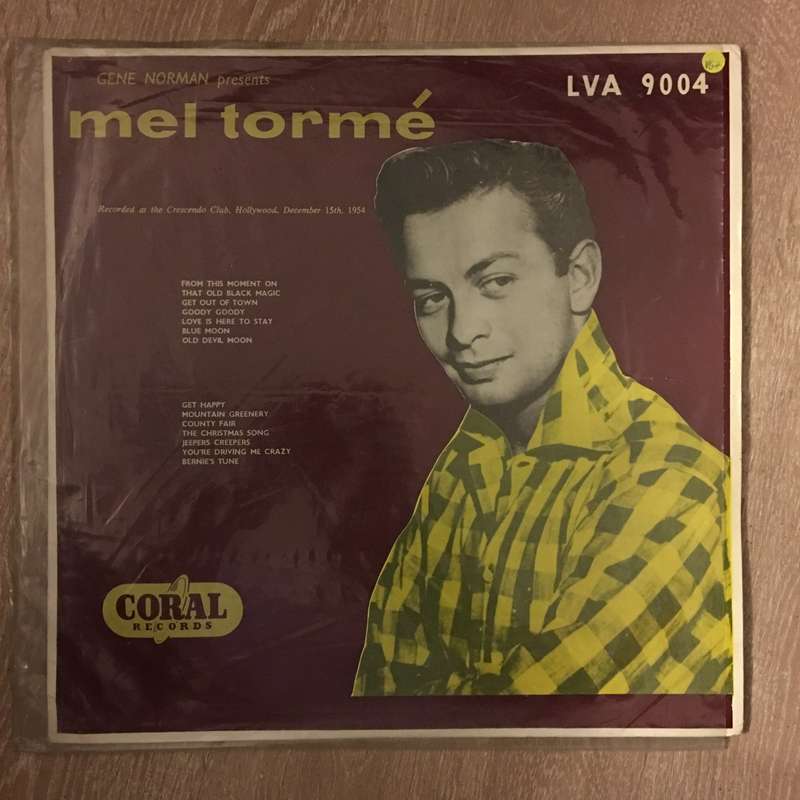 Mel Tormé  Gene Norman Presents Mel Torme At The Crescendo- Vinyl LP Record - Opened  - Ve...