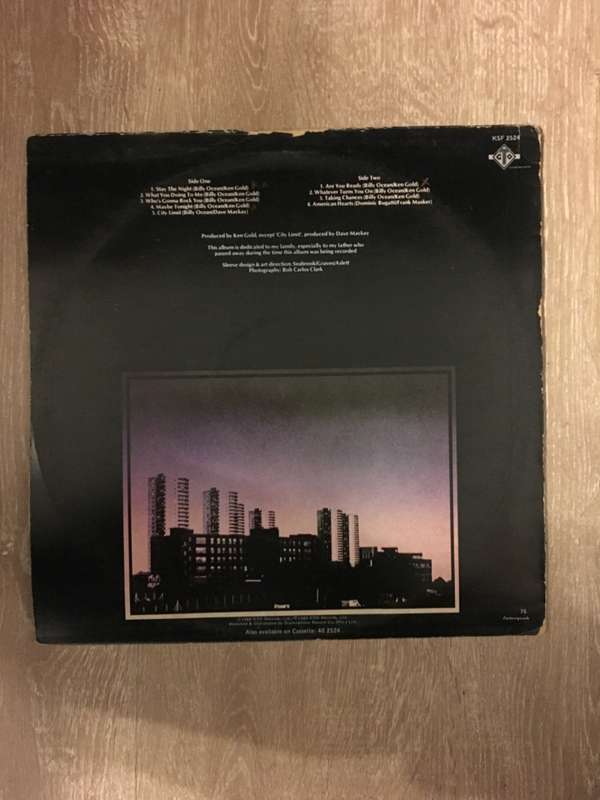 Billy Ocean - City Limit - Vinyl LP Record - Opened  - Very-Good+ Quality (VG+)