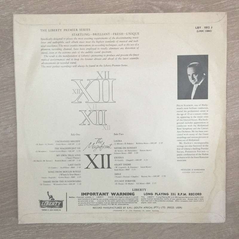 The Fantastic Strings Of Felix Slatkin  The Magnificent XII - Vinyl LP Record - Opened  - V...