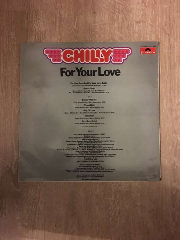 Chilly - For Your Love - Vinyl LP Record - Very-Good Quality (VG)