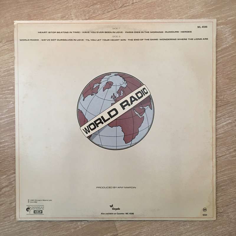Leo Sayer - World Radio  - Vinyl LP Record - Very-Good+ Quality (VG+)