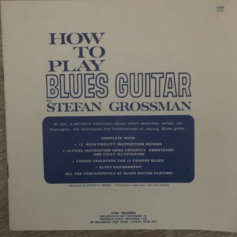 Stefan Grossman  How To Play Blues Guitar (With Booklet) - Vinyl LP Record - Opened  - V...