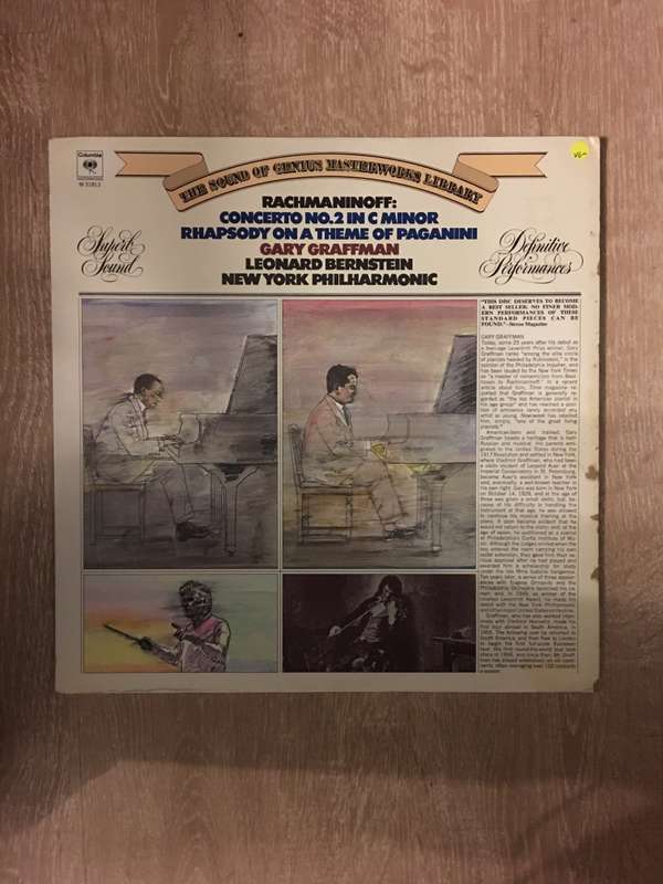 Rachmaninoff  Masterworks Library Series - Piano Concerto No. 2 / Rhapsody On Paganini Them...
