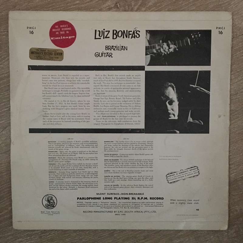 Luiz Bonfaz - Brazilian Guitar - Vinyl LP Record - Opened  - Very-Good+ Quality (VG+)