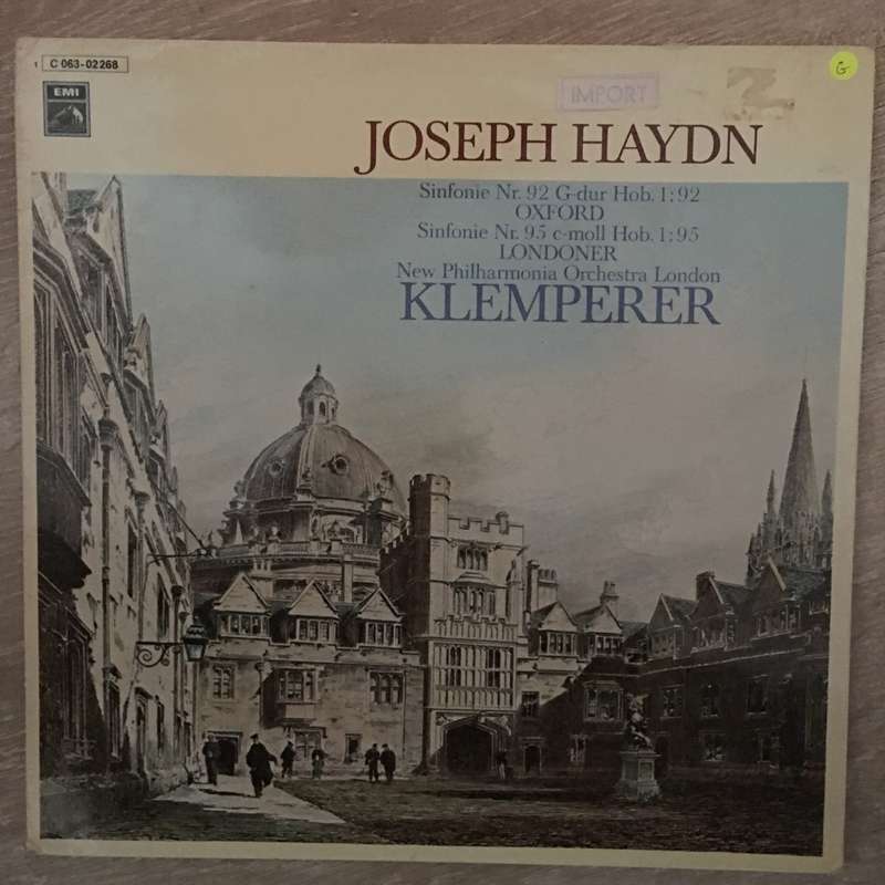 Joseph Haydn - Klemperer - Sinfonie Nr 92 G-Dur, Nr 95 c-moll - Vinyl LP Record - Opened  - Good ...