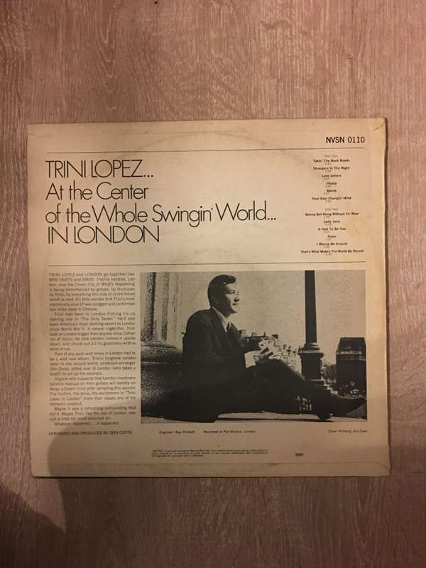 Trini Lopez in London  - Vinyl LP Record - Opened  - Very-Good+ Quality (VG+)