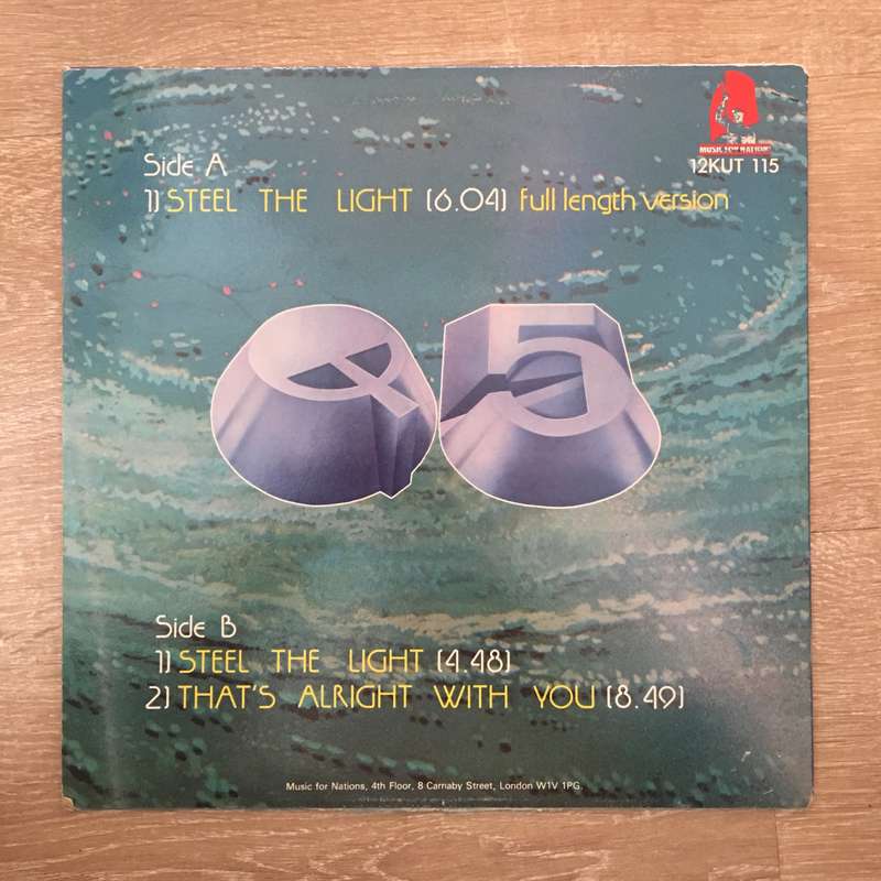 Q5  Steel The Light - Vinyl LP Record - Opened  - Very-Good+ Quality (VG+)