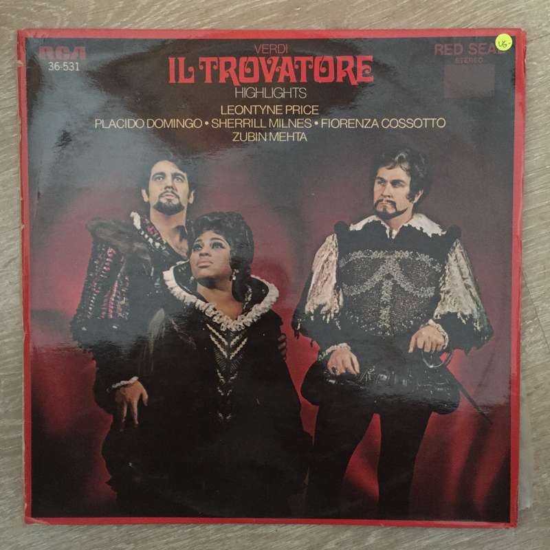 Verdi -  Leontyne Price, Placido Domingo - Zubin Mehta  IL Trovatore - Vinyl LP Record  (VG-)