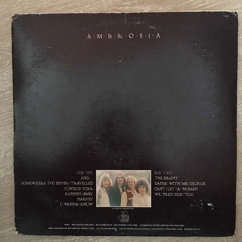 Ambrosia  - VinylLP - Opened - Very-Good+ Quality (VG+)