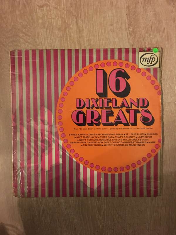 Bob Barnards All Star Jazz Group - 16 Dixieland Greats  - Vinyl LP Record (VG+)
