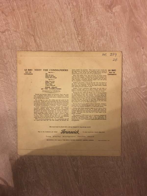 The Commanders With Eddie Grady  Meet The Commanders - Vinyl LP Record - Opened  - Very-Goo...