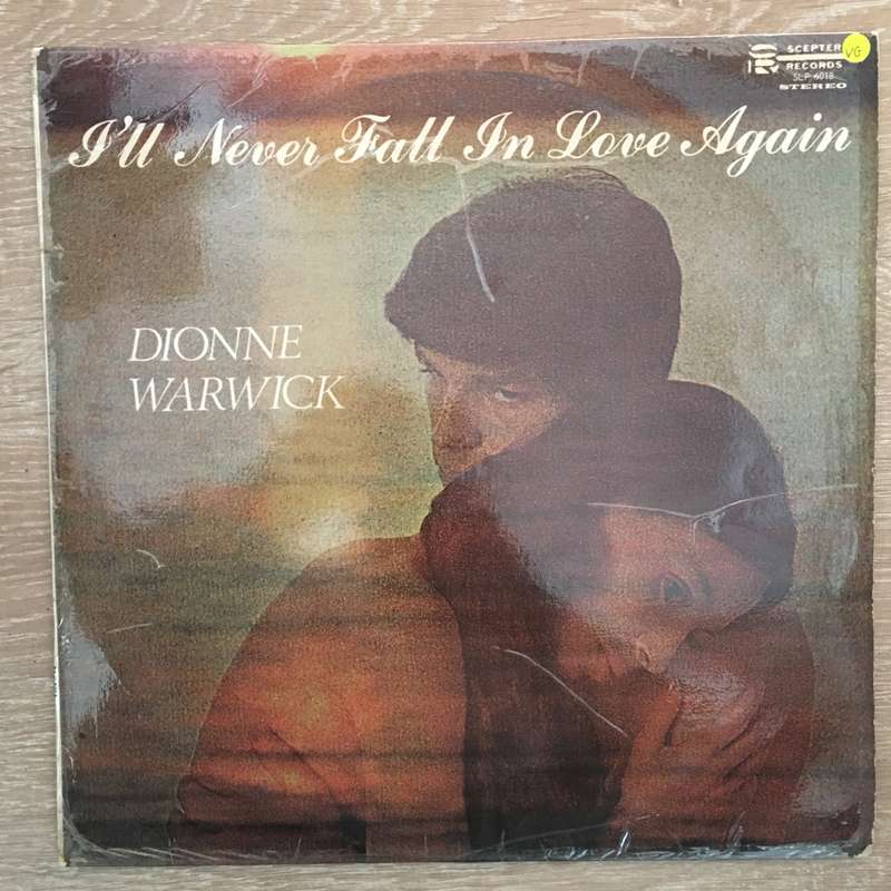 Dionne Warwick - I'll Never Fall In Love Again - Vinyl LP Record - Opened  - Very-Good Quality (VG)