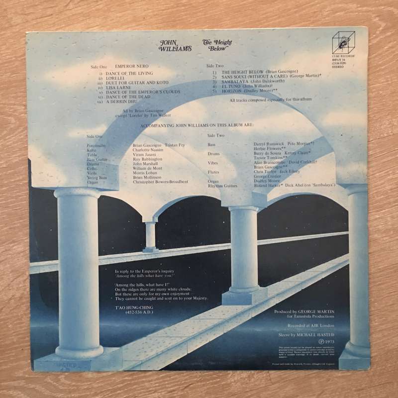 John Williams - The Height Below - Vinyl LP Record - Opened  - Very-Good+ Quality (VG+)