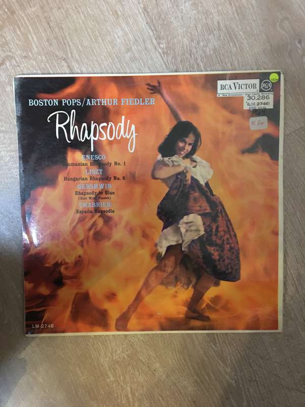 Arthur Fiedler - Boston Pops - Rhapsody  - Vinyl LP Record - Opened  - Very-Good+ Quality (VG+)